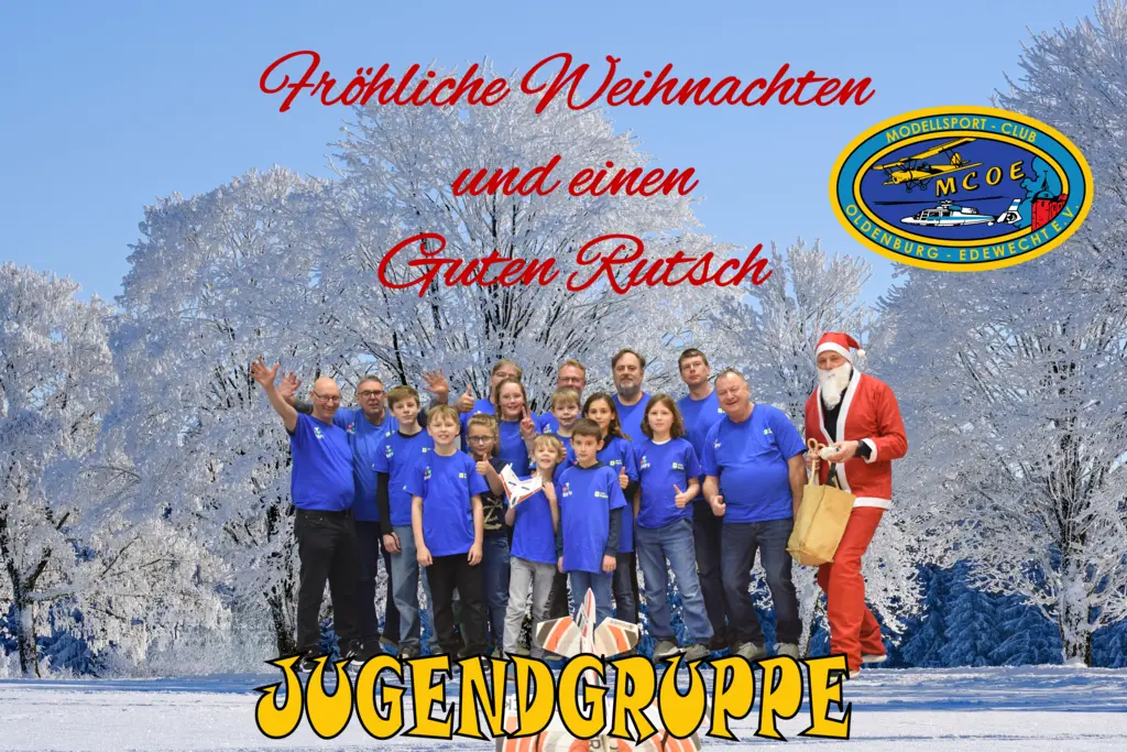 Der MCOE und die Jugendgruppe wünschen fröhliche Weihnacht.